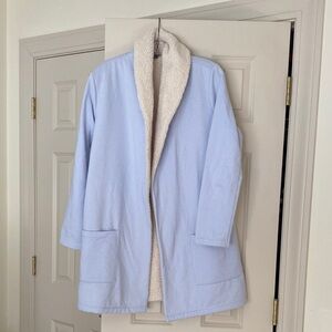 Eddie Bauer Sherpa shearling Lined cardigan size M